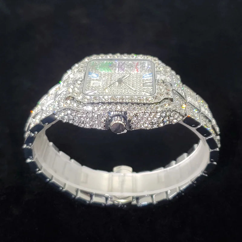 NOUVELLE COLLECTION MONTRE DE LUXE ARGENT EN DIAMANTS - THT