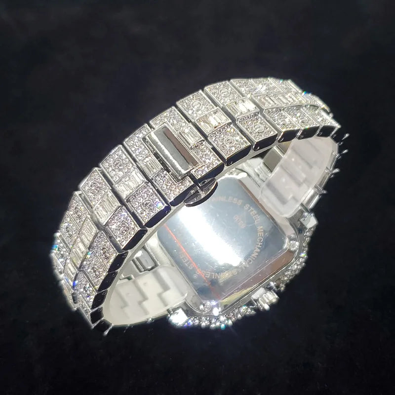 NOUVELLE COLLECTION MONTRE DE LUXE ARGENT EN DIAMANTS - THT