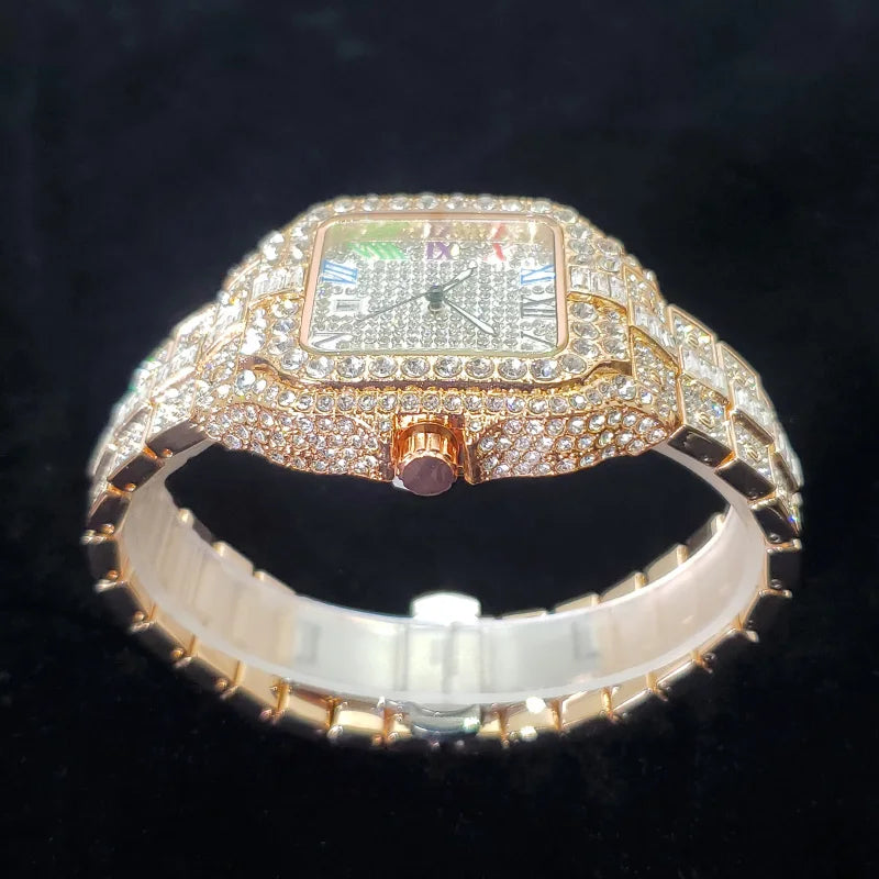 NOUVELLE COLLECTION MONTRE DE LUXE OR/ROSE EN DIAMANTS - THT