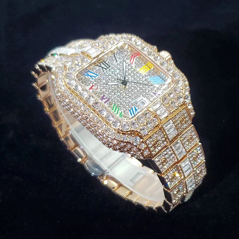 NOUVELLE COLLECTION MONTRE DE LUXE OR/ROSE EN DIAMANTS - THT