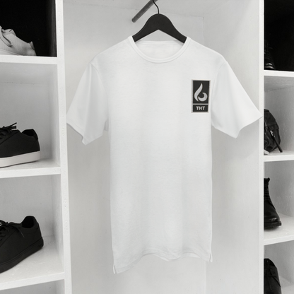 T-SHIRT BLANC/NOIR STYLE - THT -  HOMME/FEMME