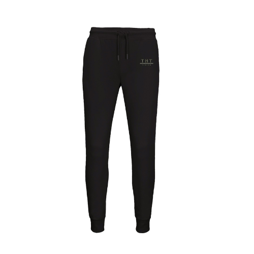 BAS DE JOGGING NOIR/BLANC SIGNATURE - THT - HOMME/FEMME - THT