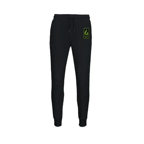 BAS DE JOGGING NOIR/VERT STYLE - THT - HOMME/FEMME - THT