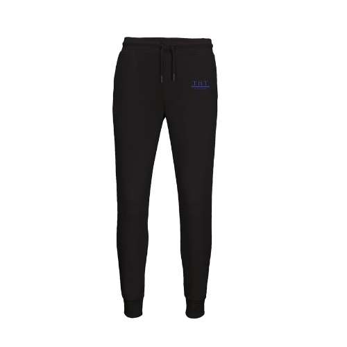 BAS DE JOGGING NOIR/BLEU SIGNATURE - THT - HOMME/FEMME - THT