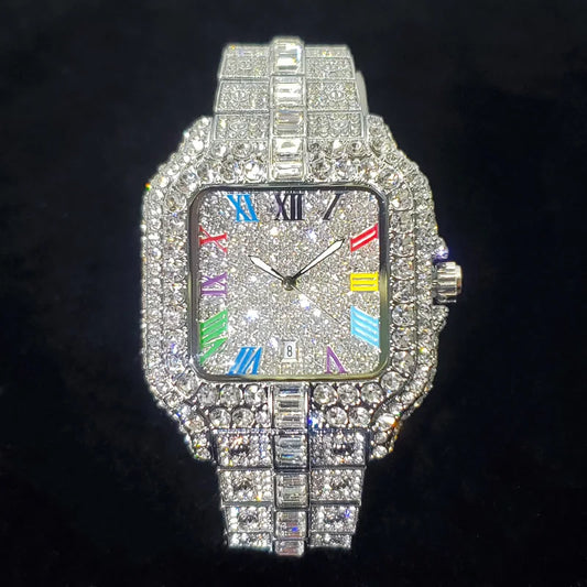 NOUVELLE COLLECTION MONTRE DE LUXE ARGENT EN DIAMANTS - THT