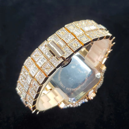 NOUVELLE COLLECTION MONTRE DE LUXE OR/ROSE EN DIAMANTS - THT