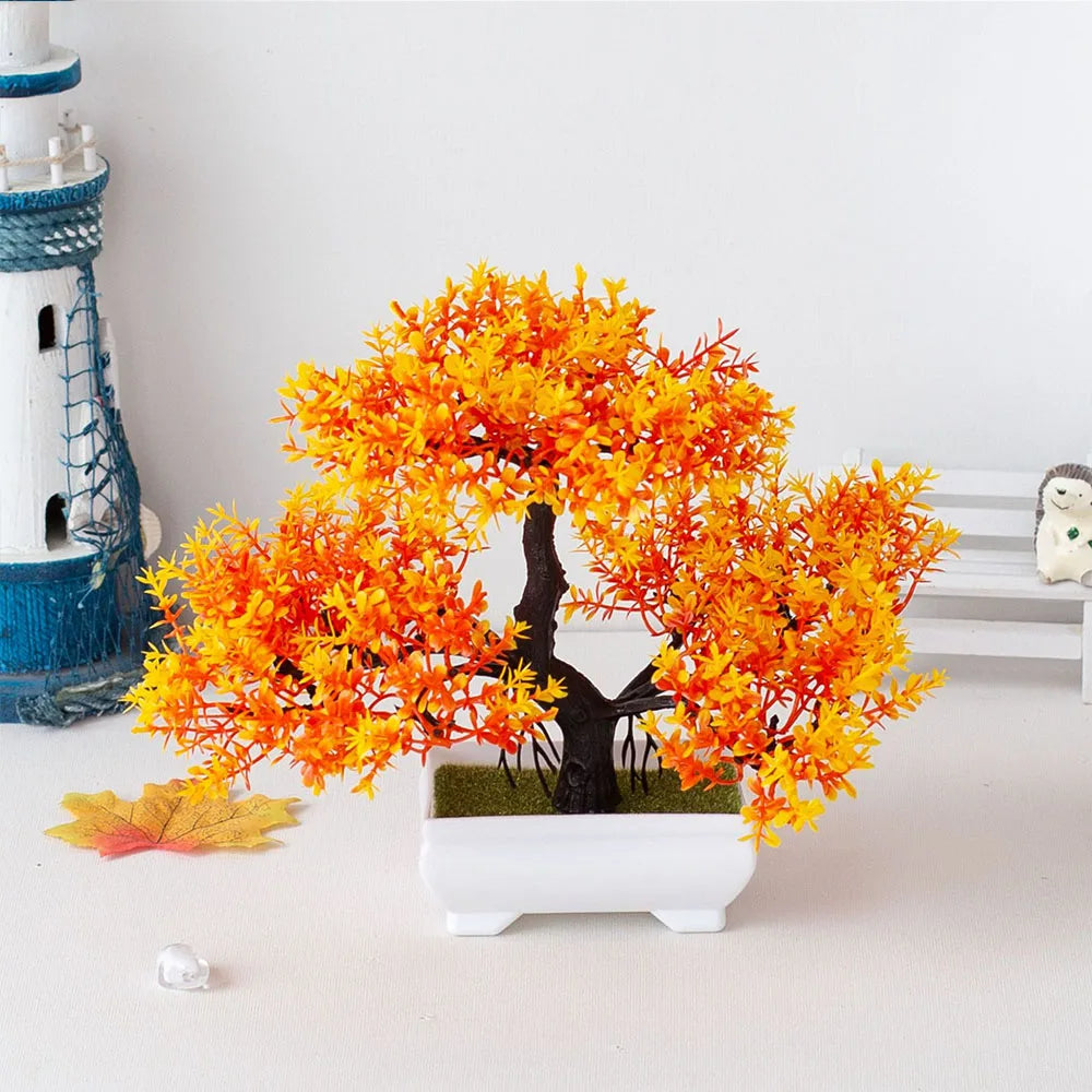 PLANTES ARTIFICIELLE BONSAI ORANGE - THT