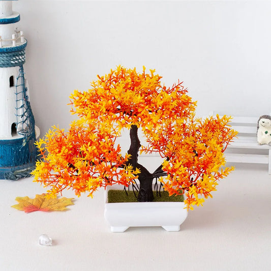 PLANTES ARTIFICIELLE BONSAI ORANGE - THT