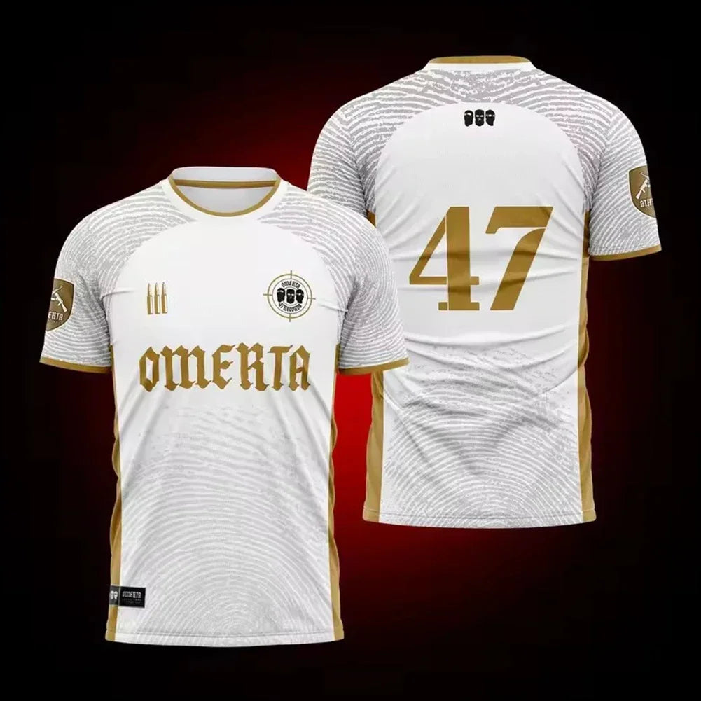 MAILLOT OMERTA 47 BLANC/OR - THT