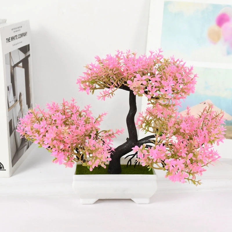 PLANTES ARTIFICIELLE BONSAI ROSE - THT