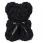 ROSE ETERNELLE OURS EN PELUCHE NOIR - THT