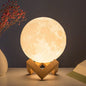 LAMPE LUNE LED AVEC SUPPORT JAUNE - THT