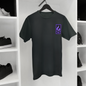 T-SHIRT NOIR/VIOLET STYLE - THT -  HOMME/FEMME