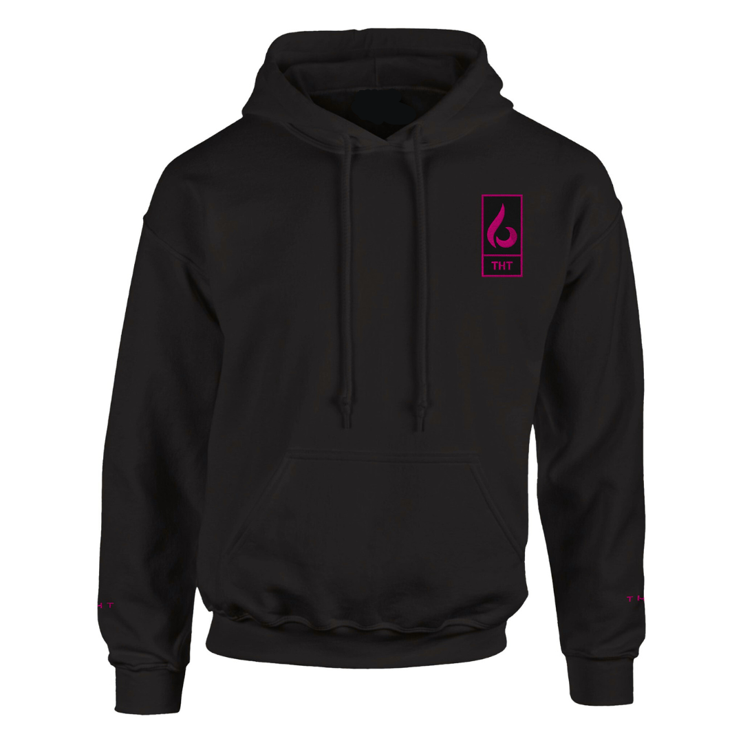 SWEAT NOIR/ROSE STYLE - THT - HOMME/FEMME - THT