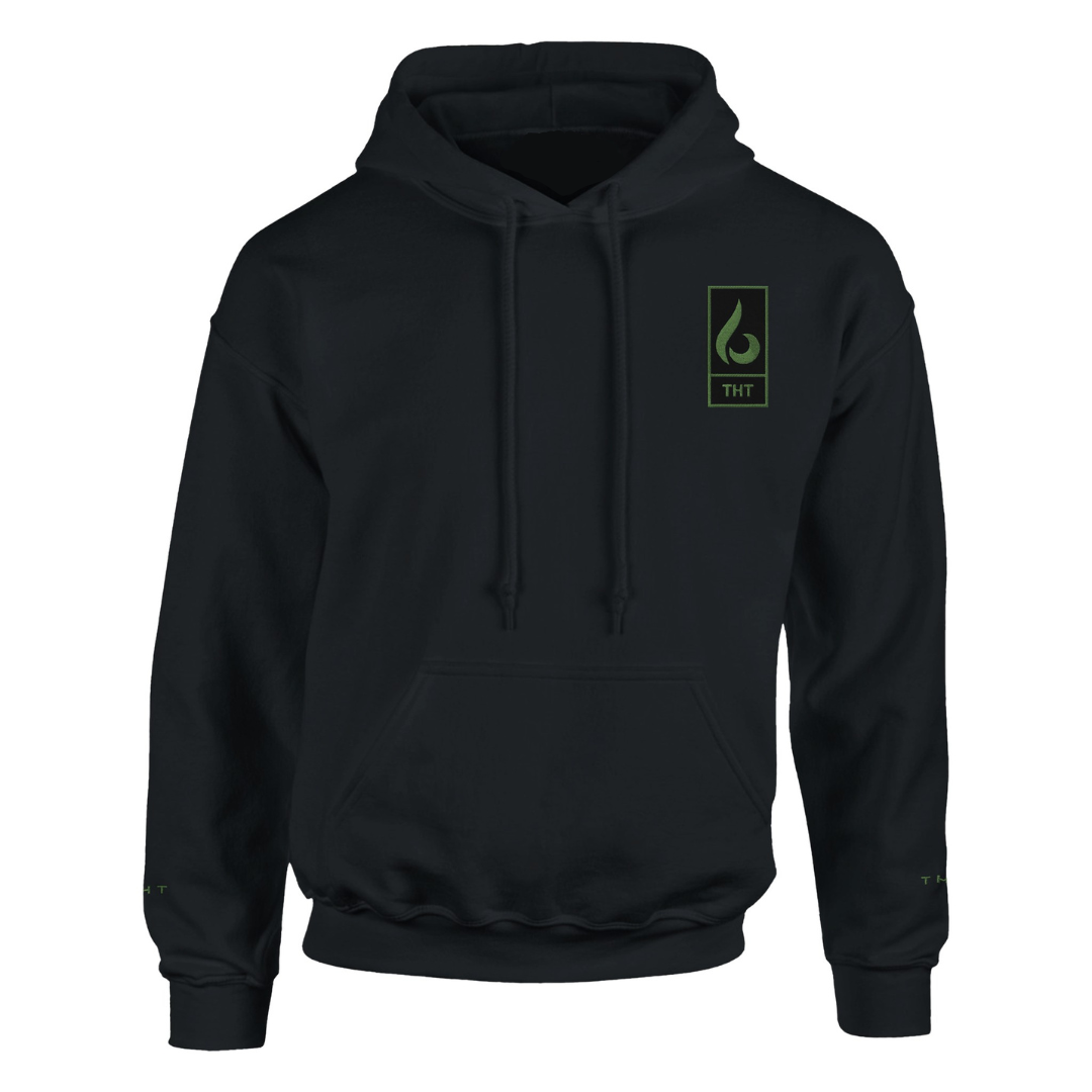 SWEAT NOIR/VERT STYLE - THT - HOMME/FEMME - THT