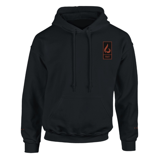 SWEAT NOIR/ORANGE STYLE - THT - HOMME/FEMME - THT