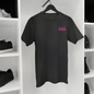 T-SHIRT NOIR/ROSE SIGNATURE - THT -  HOMME/FEMME